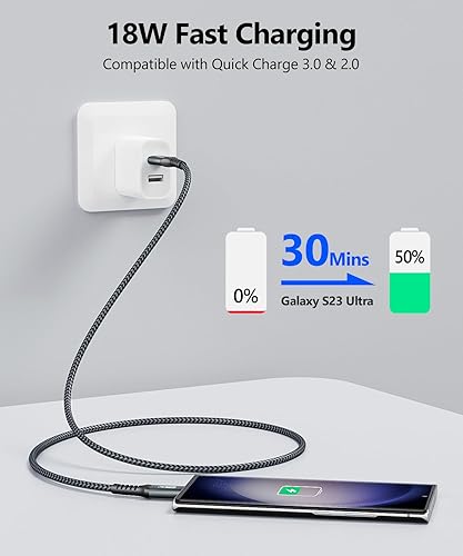 Miniatura 5 de SUNGUY - Cable USB 10 Gbps para Android Auto de 3 pies, cable USB C 3.1 Gen2 de 3A para transferencia de datos, cable USB C para CarPlay de carga