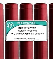 Vista 2 de Cápsulas retráctiles de PVC rojo rubí metálico, 500