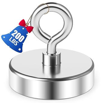 Fishing Magnets 200 Lbs Pulling Force, Magnetic Fishing (1.75)