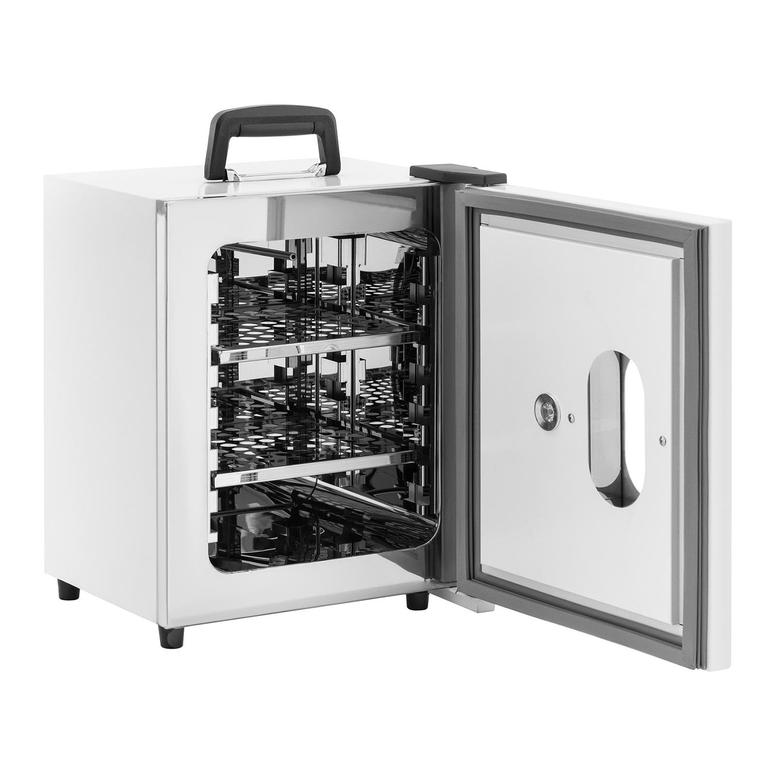 Steinberg Systems SBS-LI-8N Brutschrank Labor bis 65 °C 12,8 l 2 Ablagen Sichtfenster + beleuchteter Innenraum Labor-Inkubator Wärmeschrank Brutschrank Labor