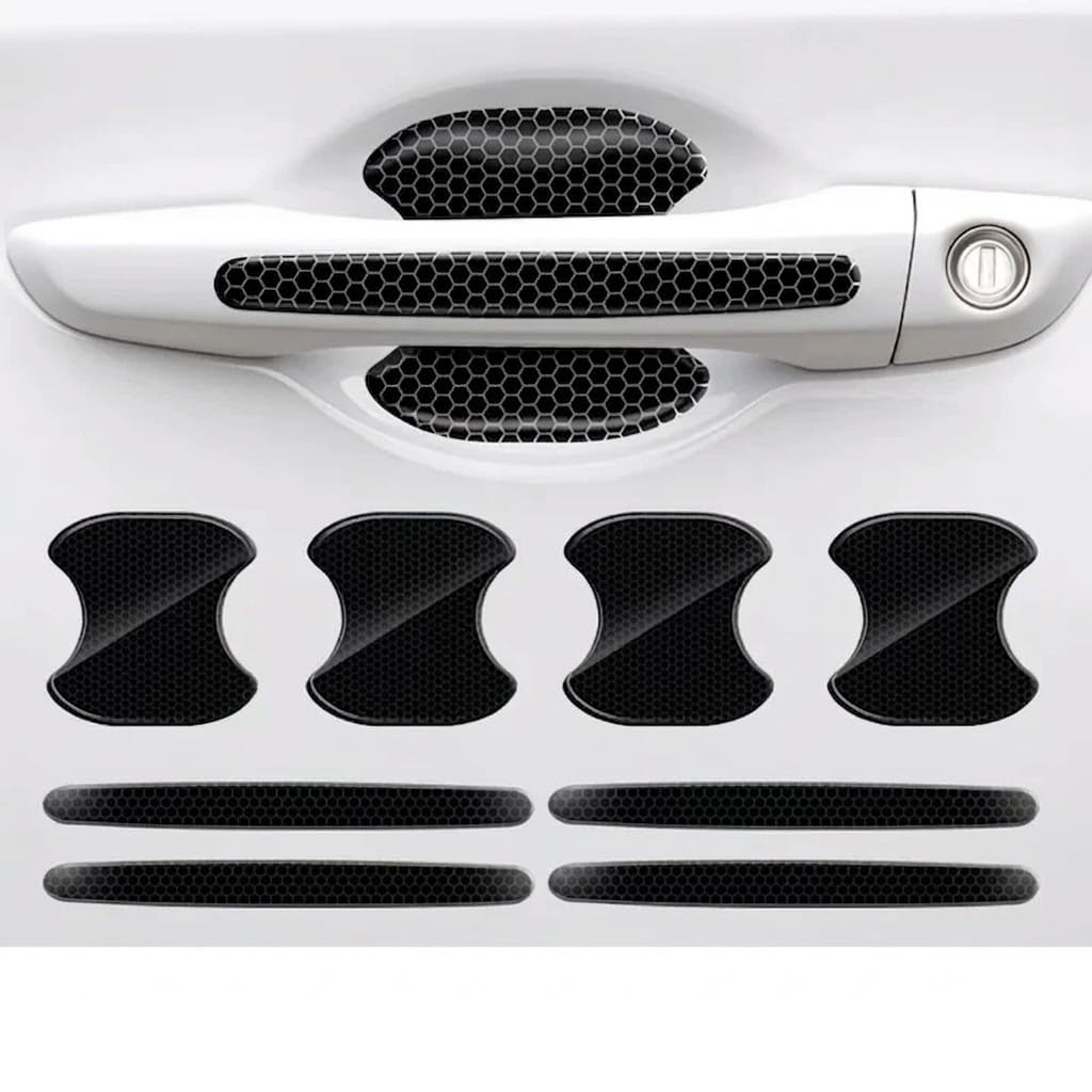 OUZPWMH 8 Pcs Car Door Handle Protector Film fit for Alfa Romeo Alfasud Sprint 1976-1989, Door Bowl Guard Sticker Paint Cover Silicone Flexible Handle Protection Film
