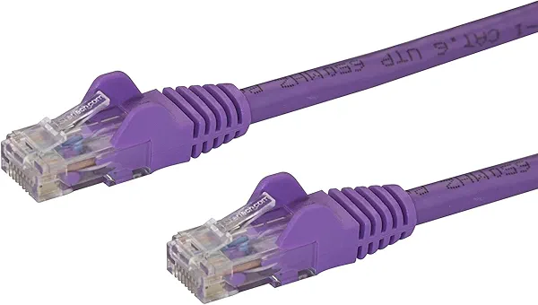 StarTech.com 100ft CAT6 Ethernet Cable - Black CAT 6 Gigabit Ethernet Wire -650MHz 100W PoE RJ45 UTP Category 6 Network/Patch Cord Snagless w/Strain Relief Fluke Tested UL/TIA Certified (N6PATCH100PL)