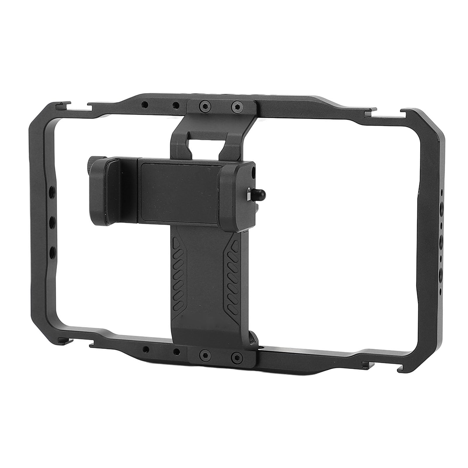 Kit Universale per Attrezzatura Video per Smartphone con Supporti per Scarpe Fredde per Microfono e Attacco Luce per Vlogger Kit Gabbia per Telefono in Lega di Alluminio per Creatori di
