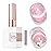 Double Rhythm 15ML Ice Glass Cat Eye Gel Polish with Magnet Holographic Glitter Shimmer Translucent Sheer Color Salon Soak Off Magnetic Nail at Home (Mermaid Pink-MC1134)
