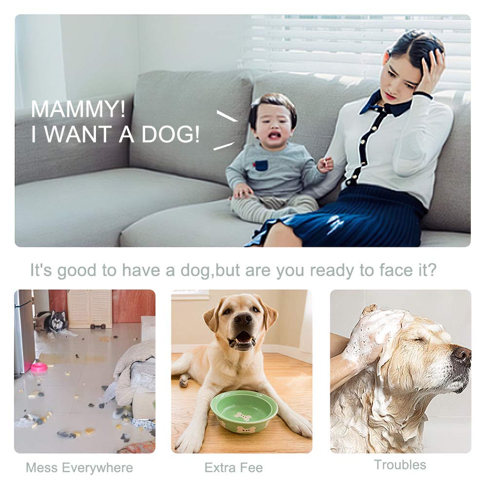 Goolsky LE Neng zabawka K16A elektroniczna zabawka dla zwierząt domowych, robot wyczynowy dla psa, dog Voice Command programowalny czujnik dotykowy z muzyką, piosenka, zabawka dla dzieci na urodziny