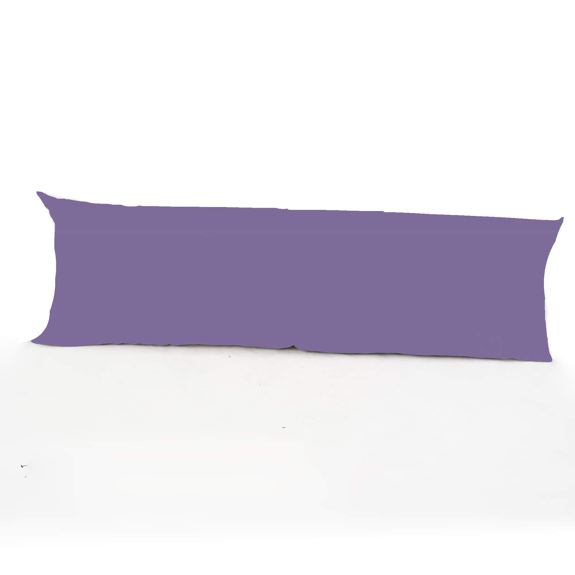 clicktostyle Easy Care Bolster 3ft (91 cm x 50 cm) Long Polycotton Pillow Case Only 20 Colours Available (Lilac)
