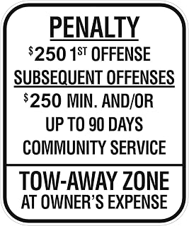 New Jersey Handicap Parking Sign, 8x12 Inch Metal. Notice for Outdoor & Indoor, complies with NJ regulations, Directing to Handicapped Parking Spots.