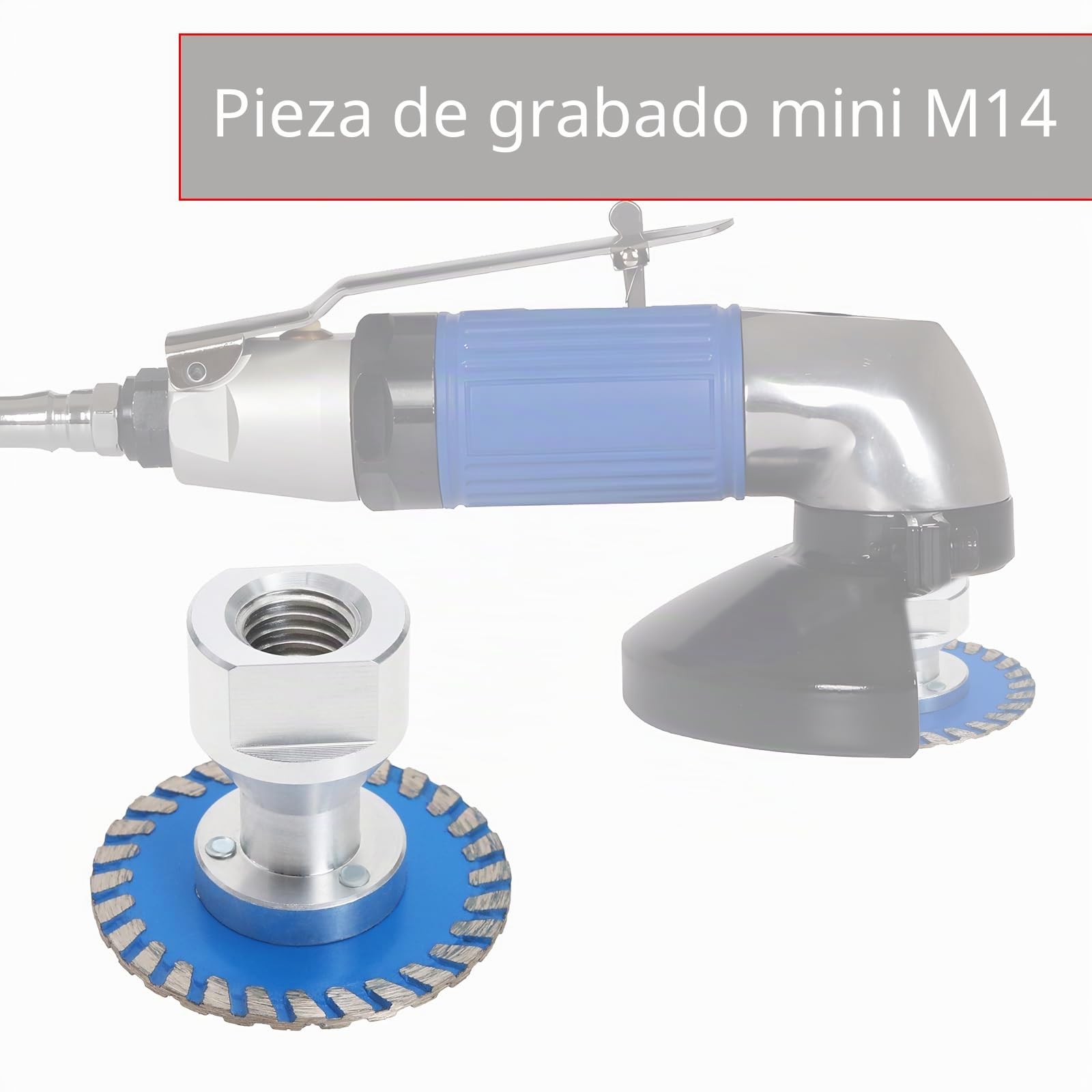 EMSea Disco de corte de diamante con brida M14 Diámetro 50 mm para grabado, corte, tallado de hormigón, granito, arenisca, cerámica, piedra natural, azulejos
