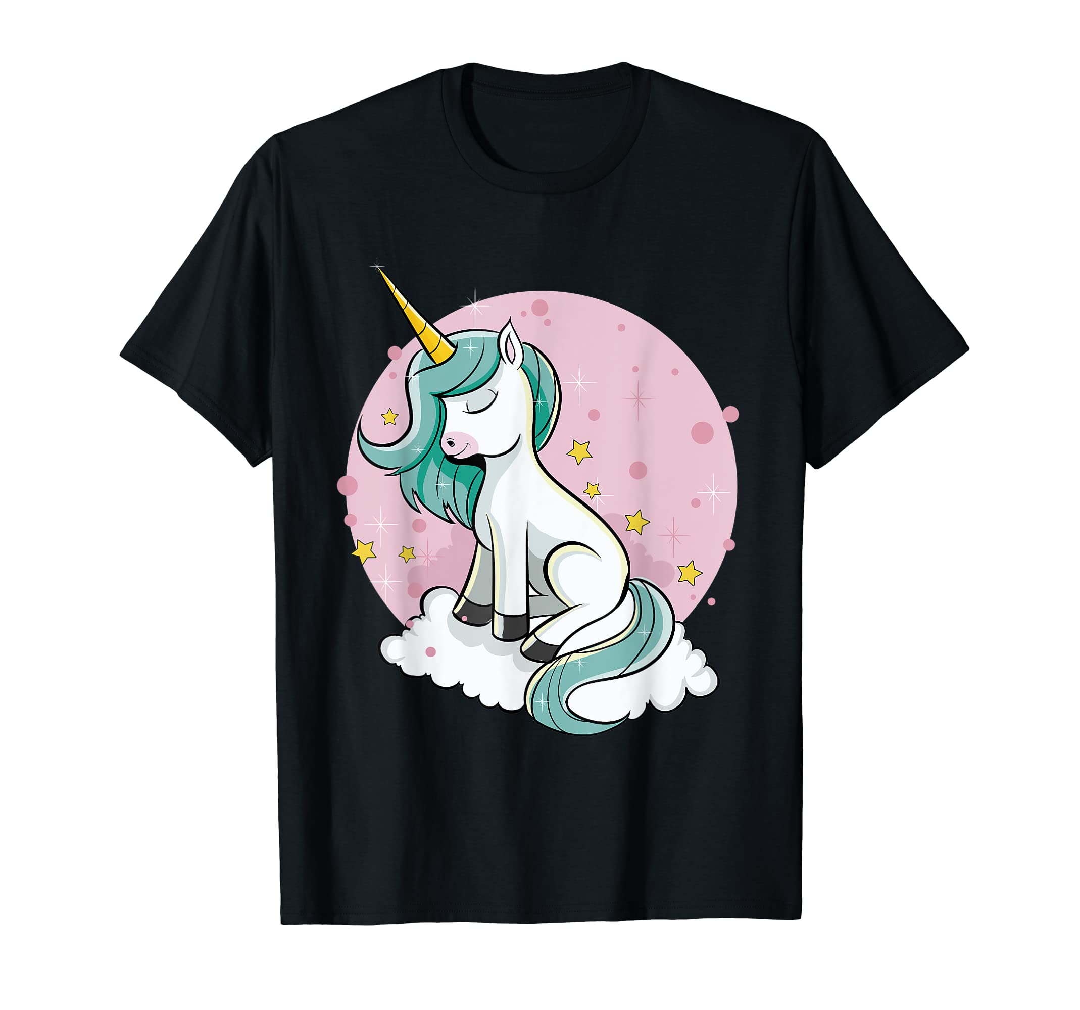 Cute Unicorn - Cosy Mythical Creature On A Cloud T-Shirt