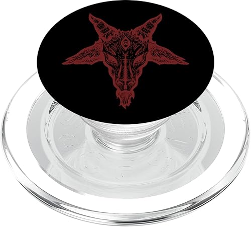 Baphomet Criatura humanoide de cabra representa el malvado y bueno PopSockets PopGrip para MagSafe