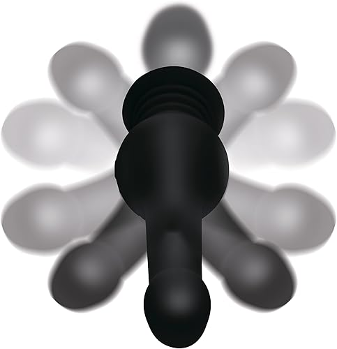 Miniatura 5 de INMI Sex Shaker de silicona para hombres, mujeres y parejas. Consolador giratorio recargable, impermeable y potente, 1 unidad, negro.