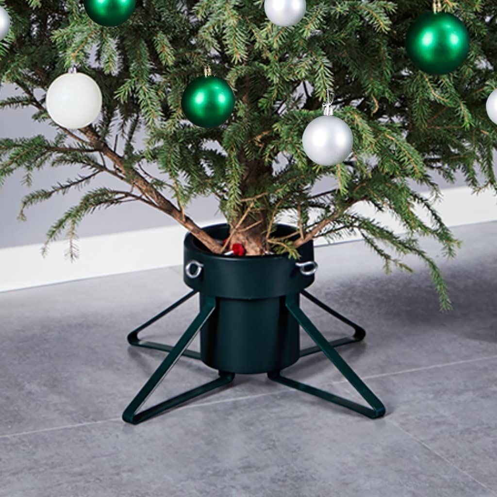 vidaXL Support de Sapin de Noël Base d'arbre de Noël Porte-Sapin Support d'arbre de Noël Base de Sapin de Noël Salon Maison Noir 46x46x19 cm