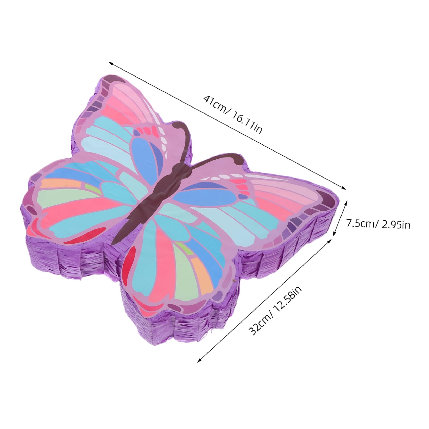 Piñata Violette 1 Set en Papier pour Fête D'anniversaire