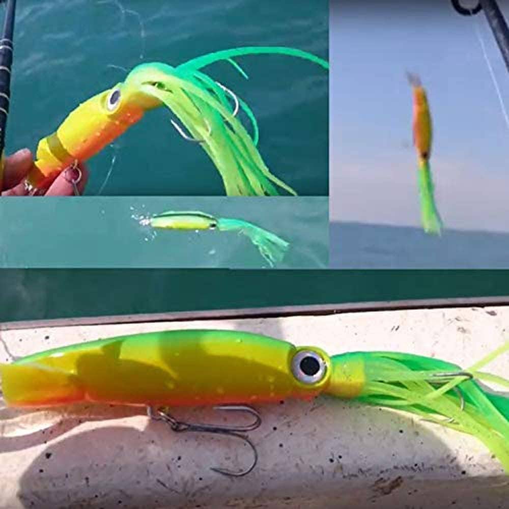 【新品】カジキ/マグロ用　貝ヘッドルアー Amazon.co.jp: カジキ イカ 型 ルアー マグロ 6カラー 釣り
