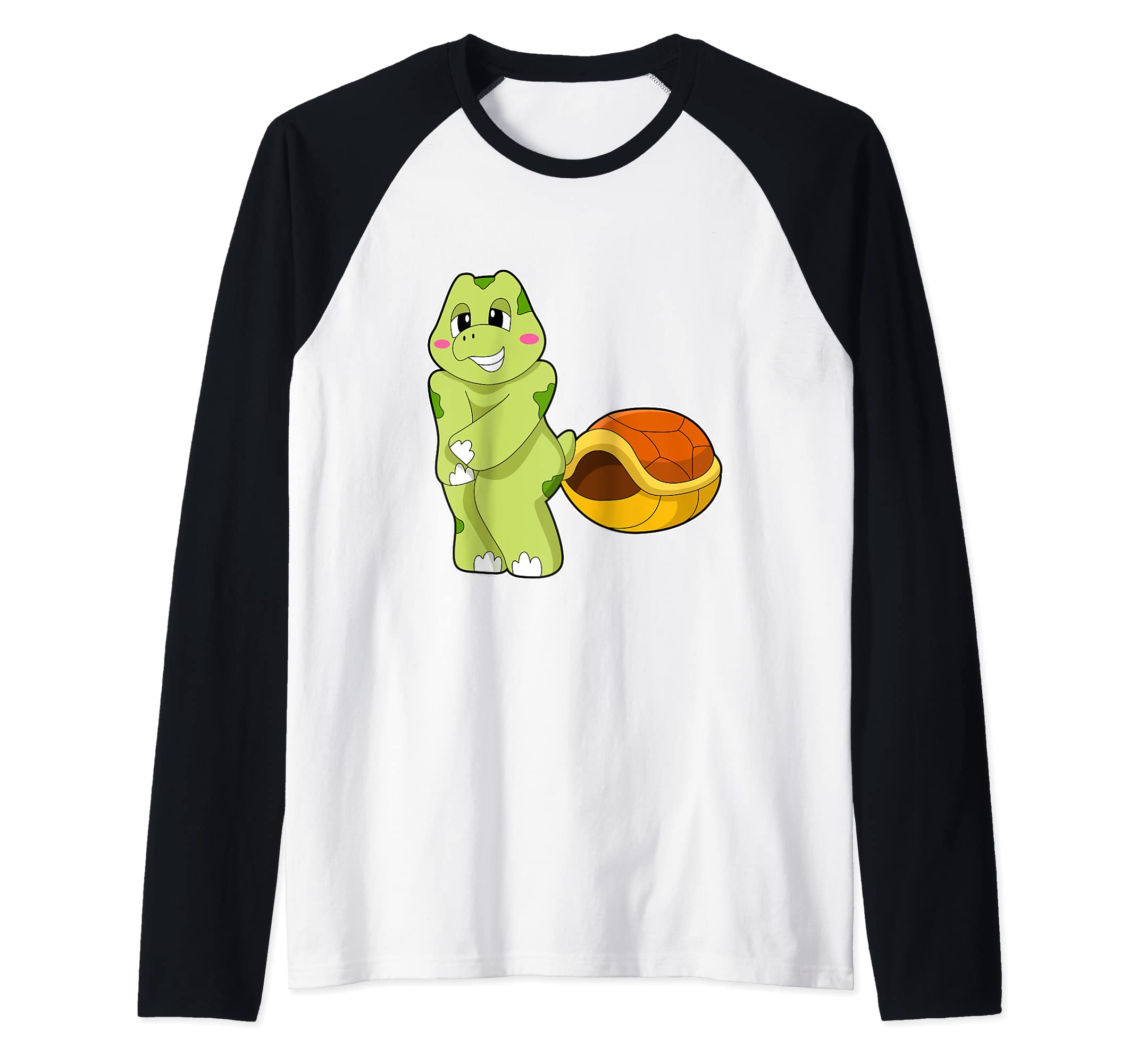 Turtle NakedRaglan Baseball Tee