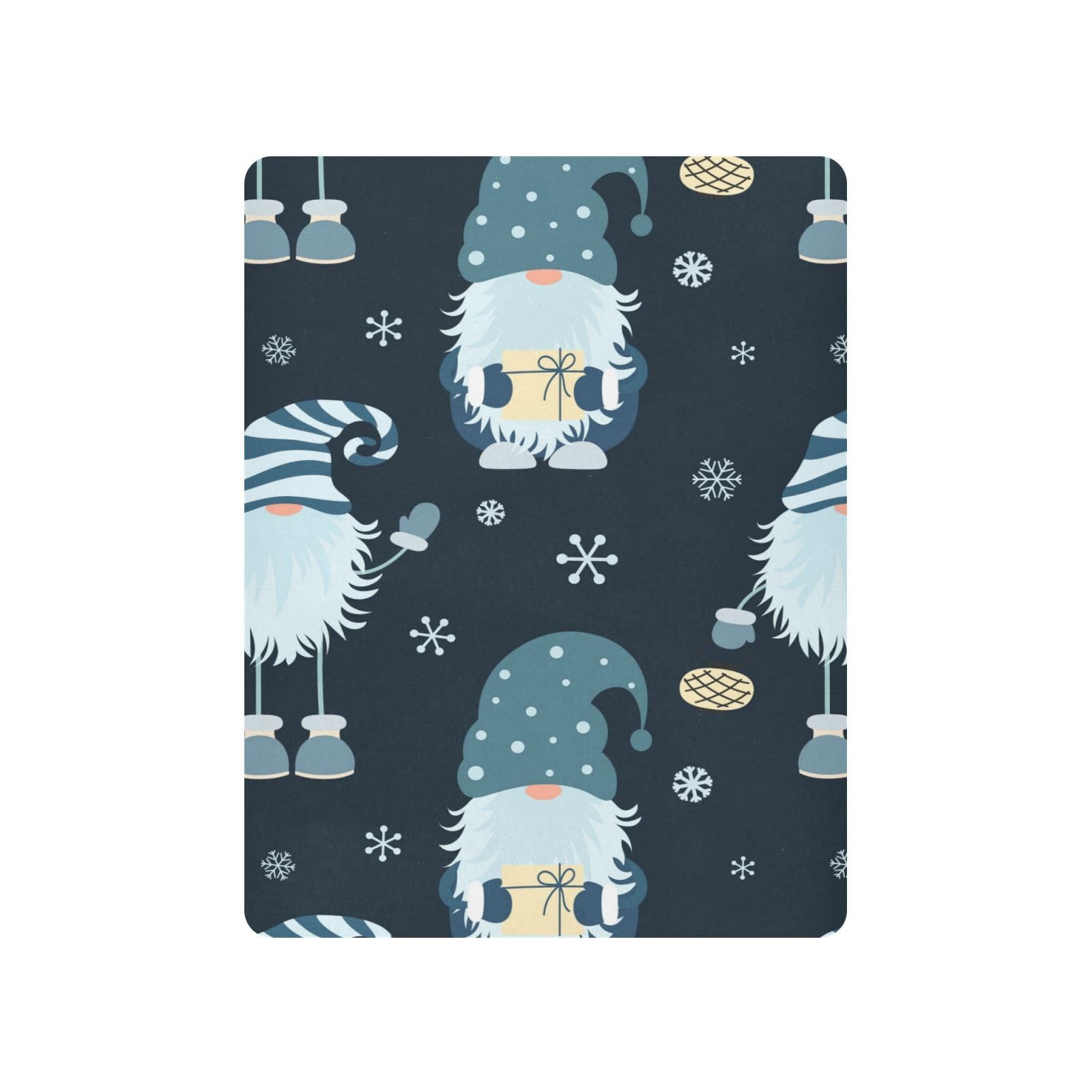 Moudou Christmas Gnome Playard Sheet for Boy Girls, Soft Breathable Fitted Toddler Sheet for Standard Playard Bed Mattress, 39 x 27 x 5 Inch