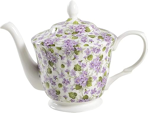 Gracie Bone China Tetera Violeta
