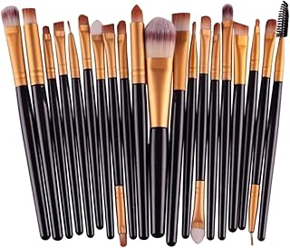 WOONEKY 20pcs Cosméticos Cepillo Maquillaje M...