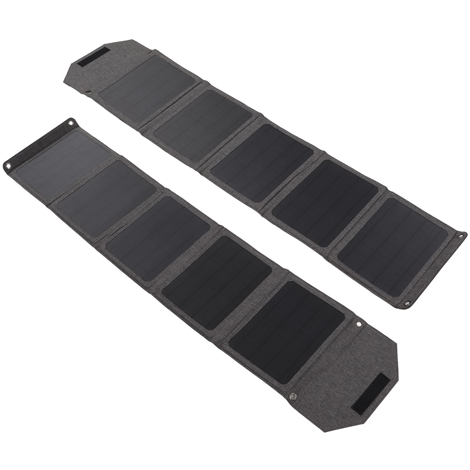 Borsa pieghevole per pannello solare da esterno da 30 W Caricatore solare portatile con doppia uscita CC USB per escursionismo in campeggio Realizzato in tessuto Oxford di silicio