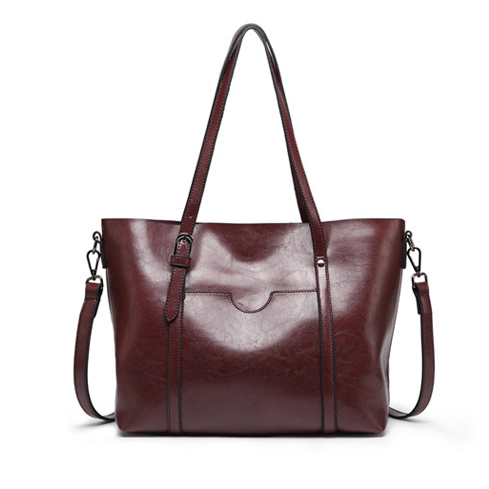 FANDARE Sac Cabas Femme Sac à Main Sacs épaule bandoulière Mallette PU Cuir Cartable 13 pouce Laptop Sac de Cours Messager Attaché-case Pochette Sacoche Portés Voyage Women Tote Shopper Handbag