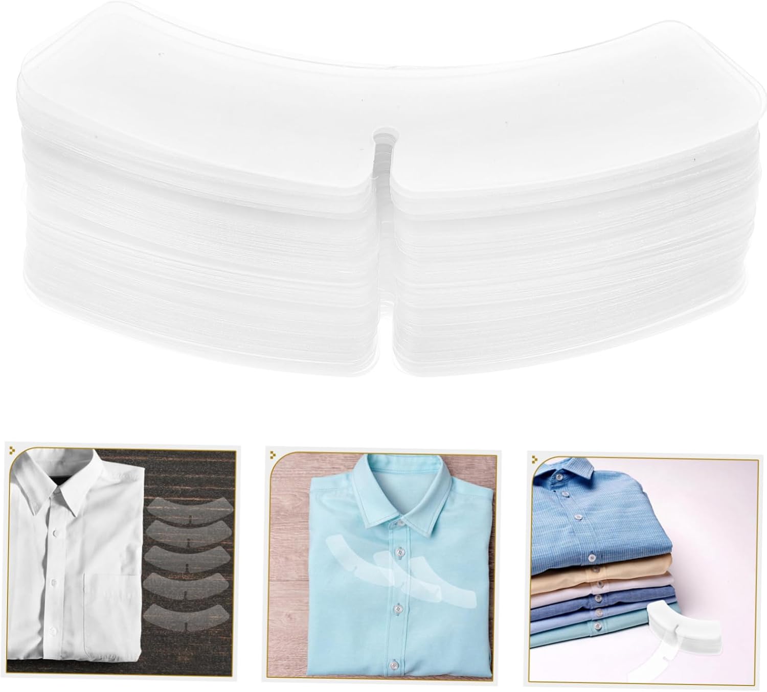 Ciieeo 100pcs Butterfly Shirt Collar Stays Nonslip Invisible Support for Men Dress Shirts Sleek Design for Travel Daily Wear Maintains Collar Shape