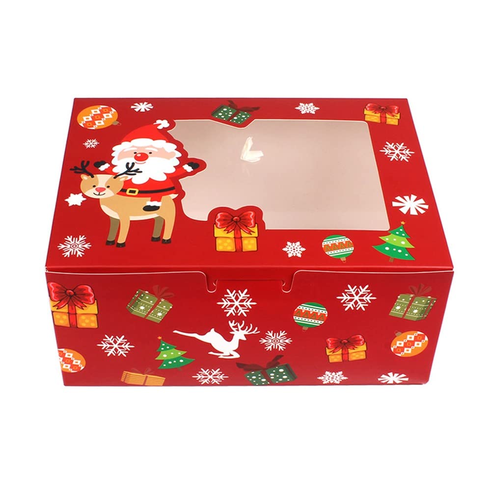Weihnachtsgeschenkbox Süßigkeiten Geschenkbox 12 stücke Weihnachten Keks Box Kraftpapier Süßigkeiten Geschenk Boxen Taschen Essen Verpackungsbox Weihnachtsfeier Kinder Geschenk Weihnachtsgeschenkbox g
