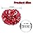Hooshing 2PCS Red Pom Poms Cheerleading Holographic Spot Cheerleader Pom Poms with Baton Handle for Team Spirit Sports Dance Cheering