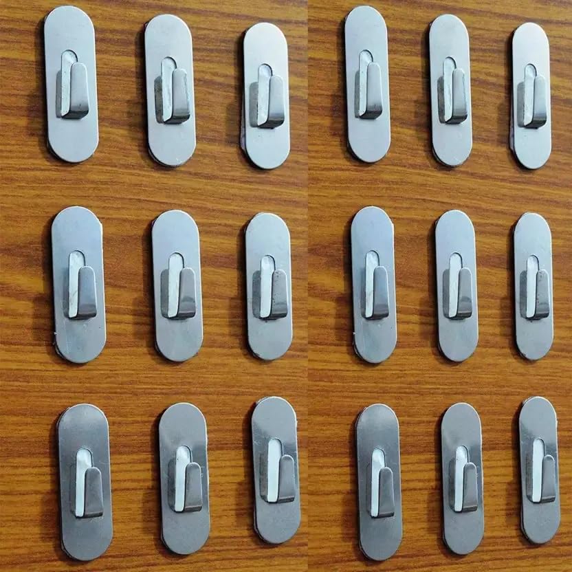 Newvent Pack of 18 Rustproof, Waterproof, Oil-Proof, Strong & Versatile Adhesive Hooks (B0CBMV5ZR8) Amazon Price History, Amazon Price Tracker