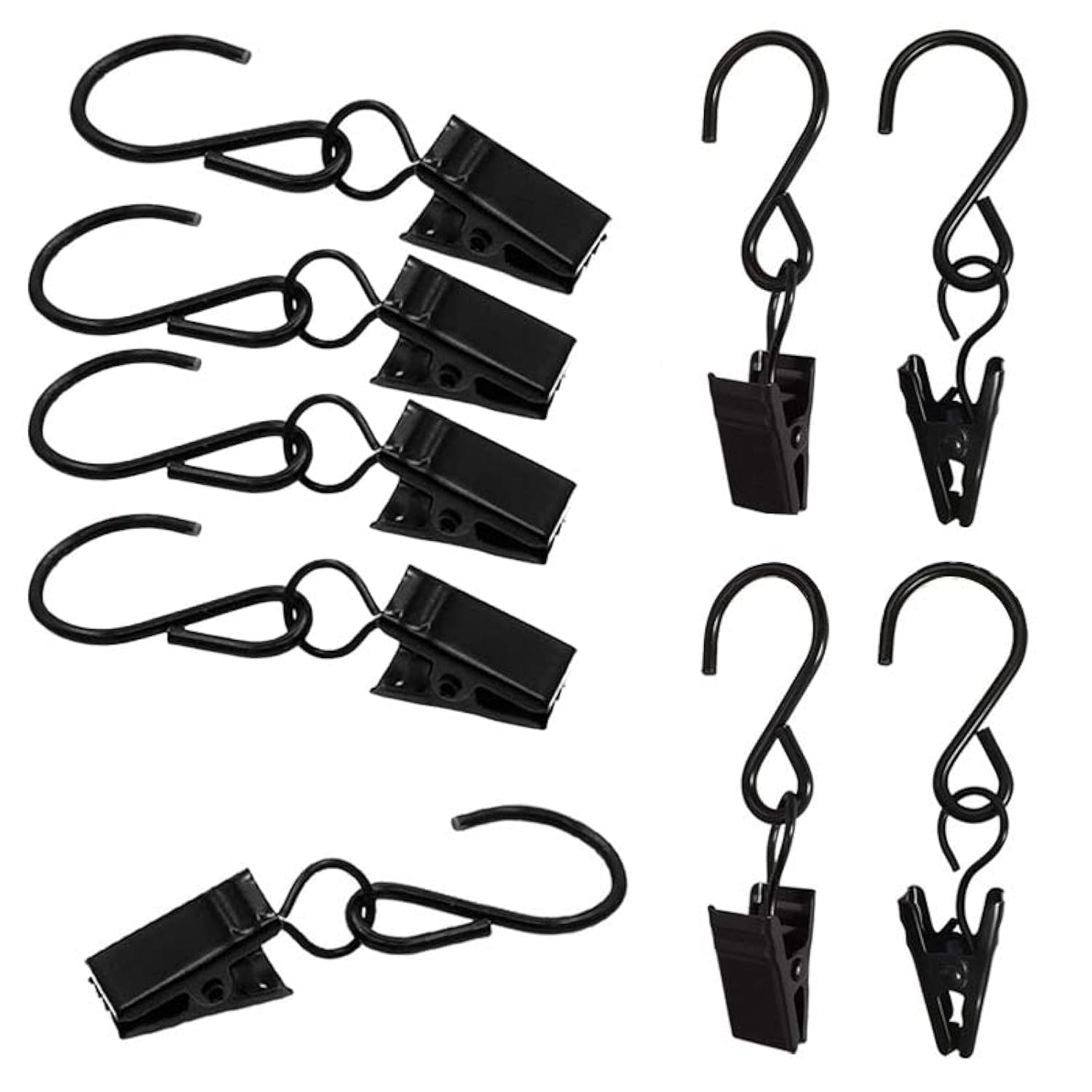 Lot De 40 Clips De Rideaux En Acier Inoxydable, Cr... – Grandado