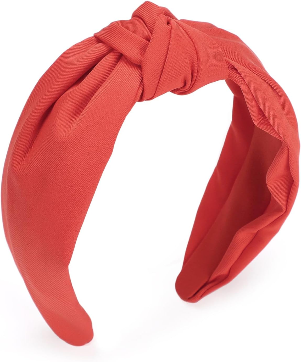 Etercycle Headband for Women, Knotted Wide Headband, Yoga Hair Band Fashion Elastic Hair Accessories for Women (Red)