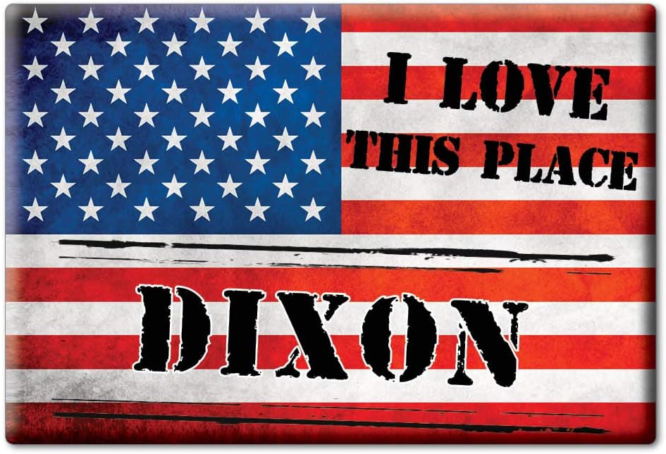 Dixon in Solano County, California Fridge Magnet Magnets Usa Souvenir I Love Gift Calamita (Var. VETERAN)