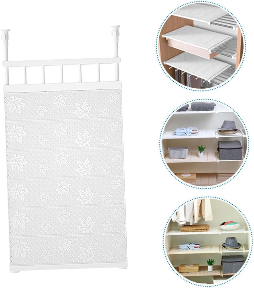 Cabilock Nail Rack Retractable Shelf Wardrobe Shelf Wall Bracket Storage Bathroom Rack