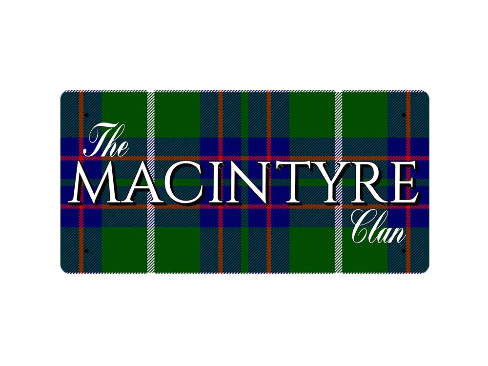 McMug - The Macintyre Clan (Macintyre Modern Tartan) - Metal Sign, Decorative Sign, 200mm x 100mm