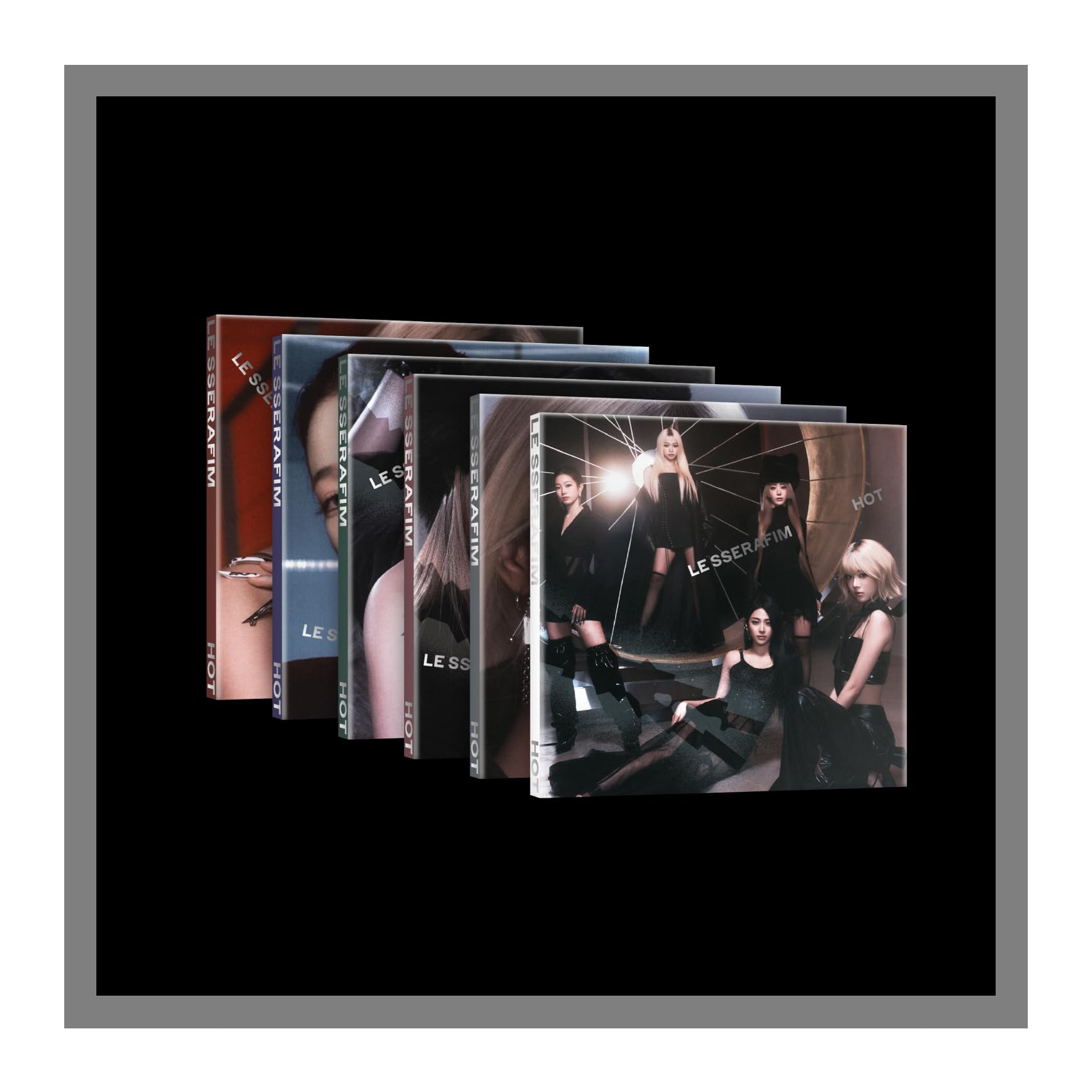 LE SSERAFIM HOT 5th Mini Album Compact 6 Version Set(Chaewon+
