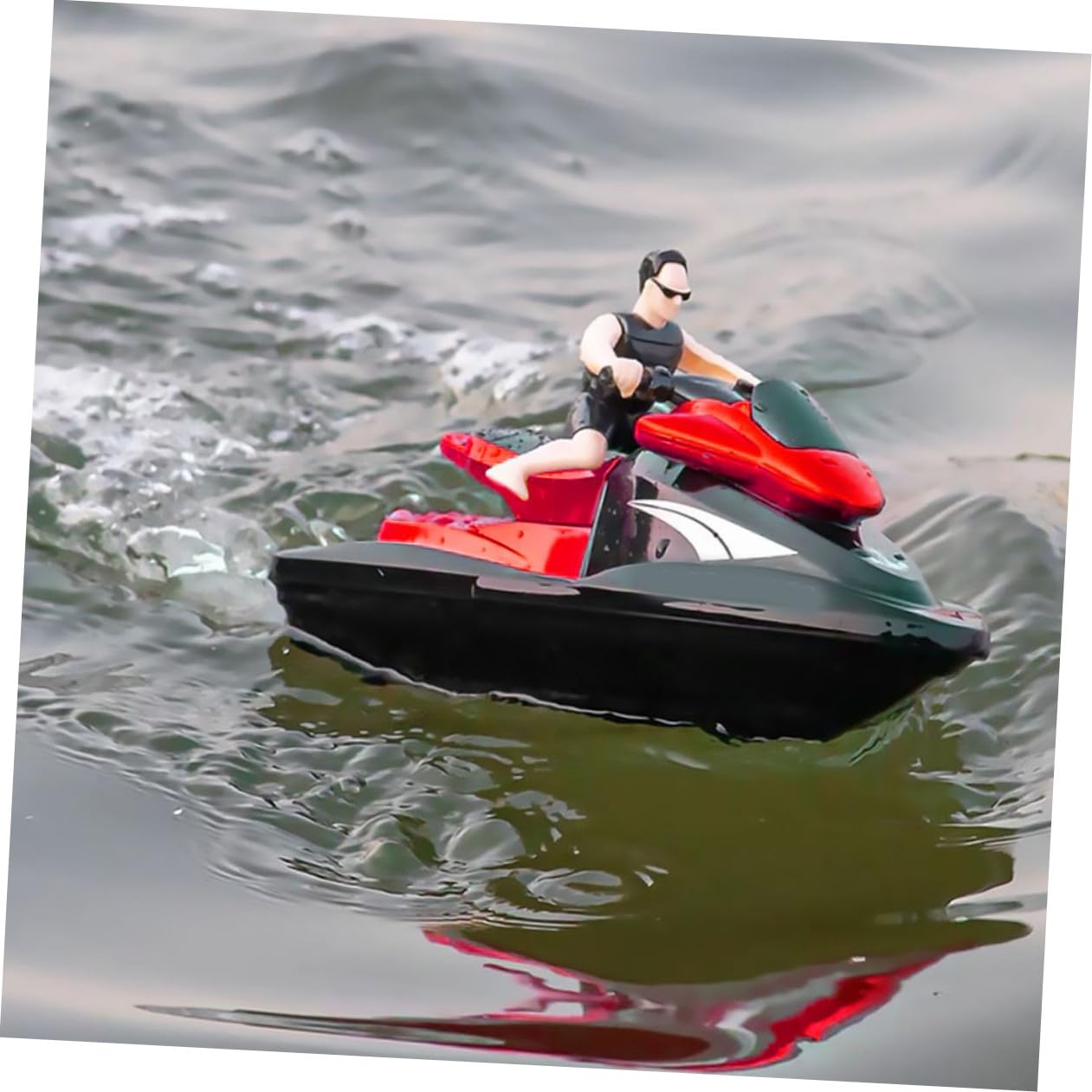Barco RC Rápido 2, 4 GHz 1pieza Abs Rojo con 3.7v 500mah | Doble Motor, Control Inalámbrico, Formato Compacto, Juguete Teledirigido para Agua