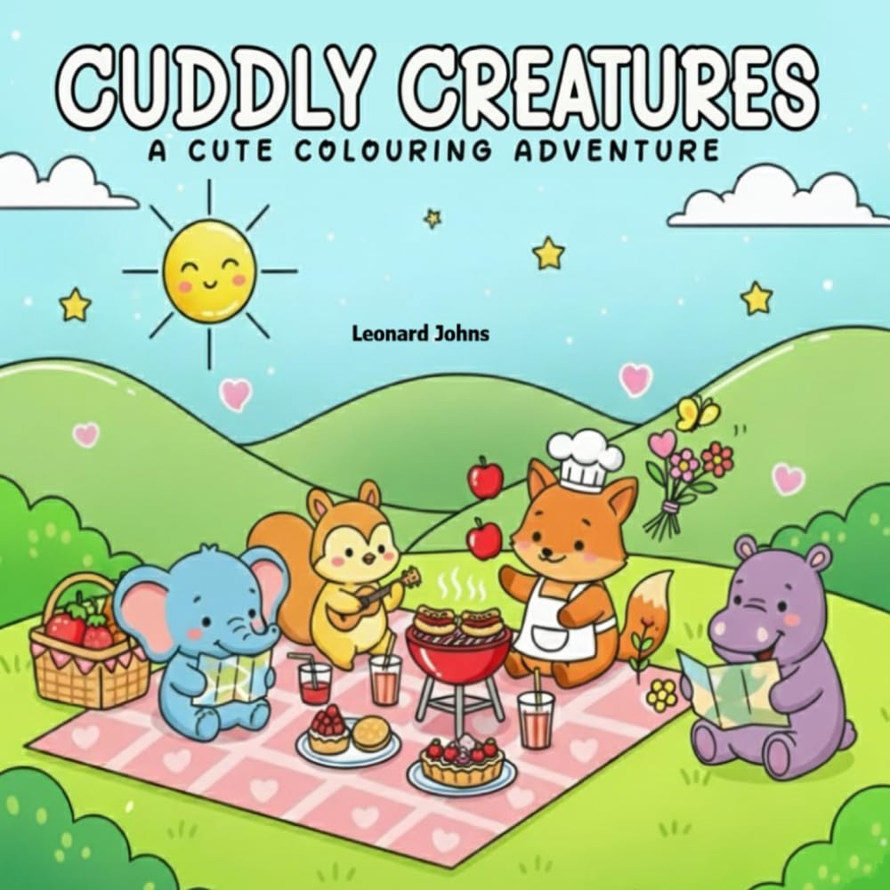 Cuddly Creatures: A Cute Colouring Adventure
