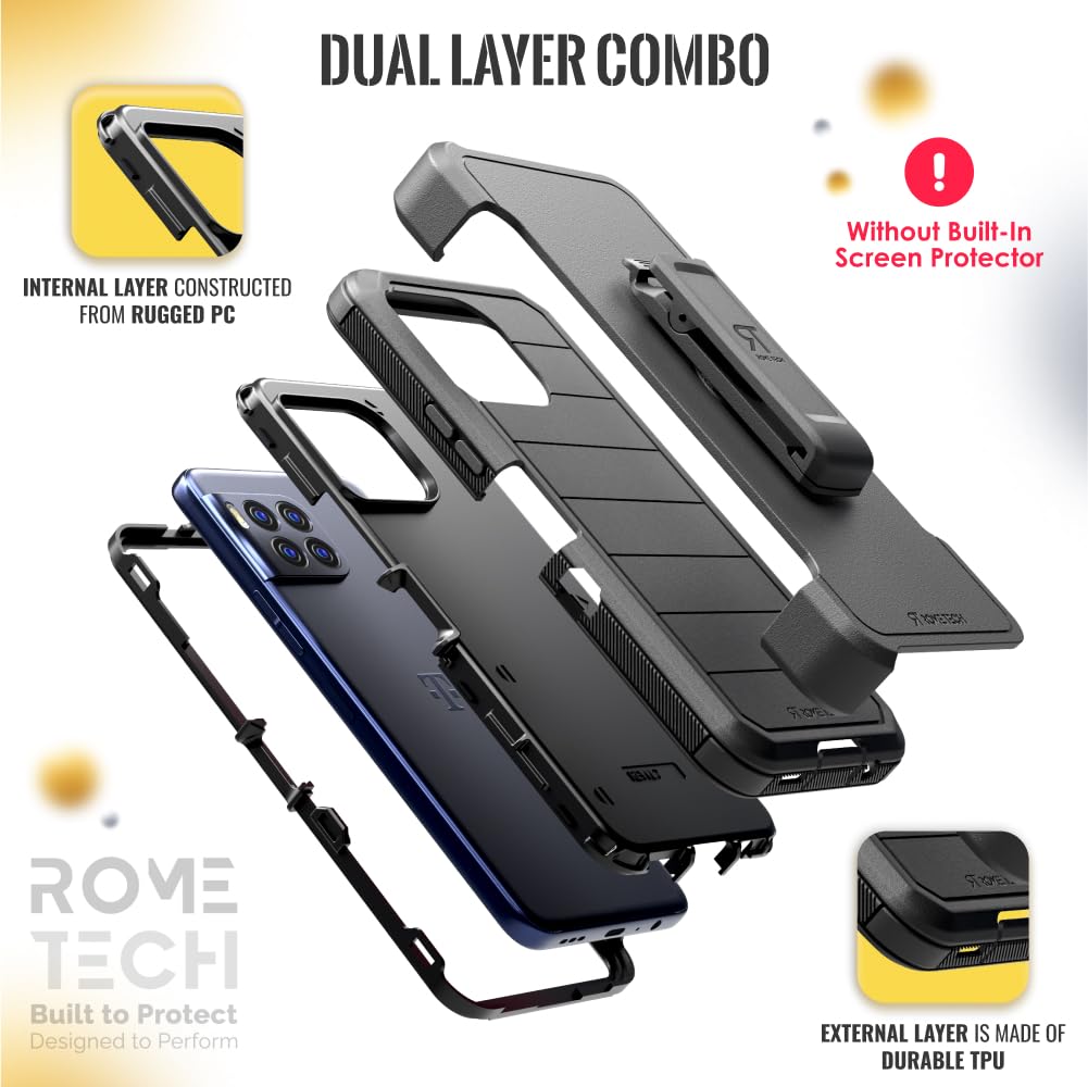 Ailiber for REVVL 7 Pro 5G Case with Screen Protector, Dual Layer Structure