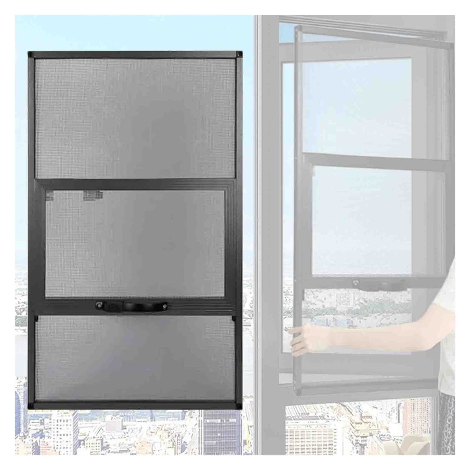 Pantalla de seguridad para ventana y puerta a prueba de niños para seguridad del hogar, evita caídas accidentales, fácil instalación para una mayor protección