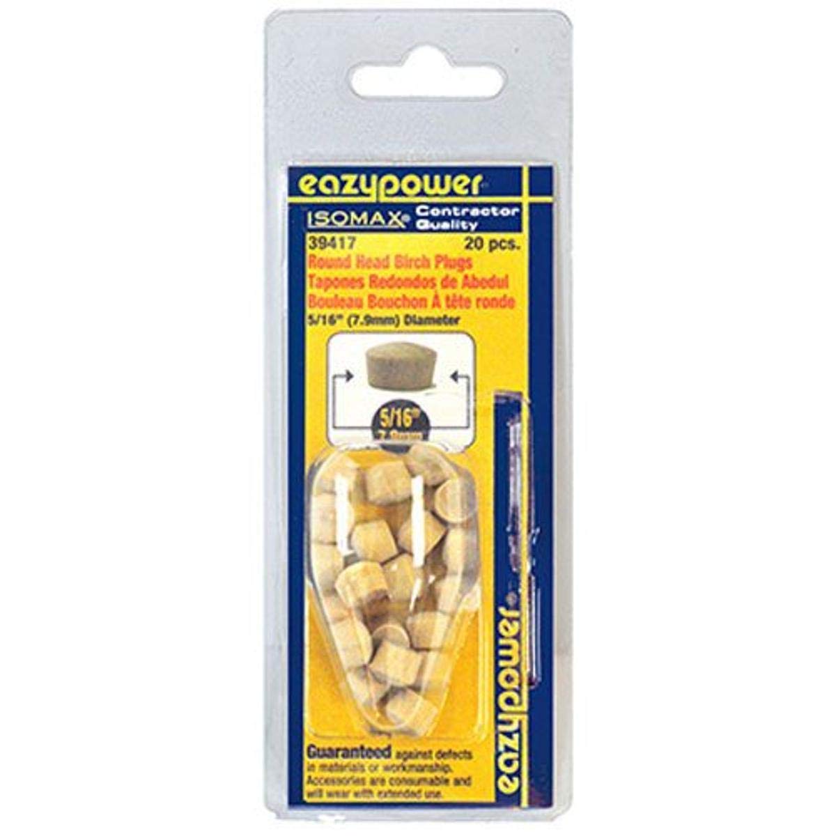 Eazypower 39417 5/16" Round Head Plugs (20 Piece)