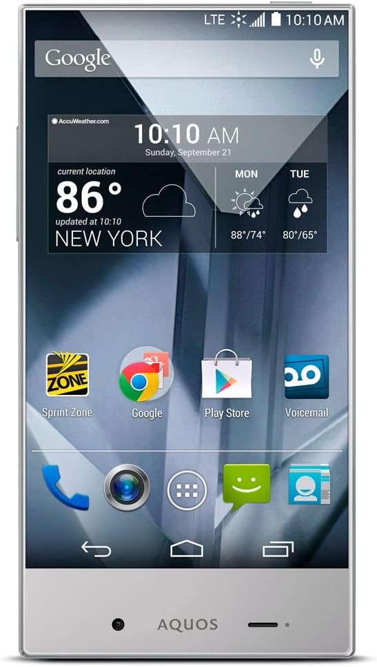 Sharp Aquos Crystal Silver (Virgin Mobile)