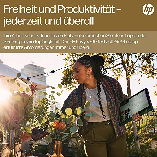 HP Envy x360 2-in-1 Laptop | 15,6" FHD OLED-Touchscreen | AMD Ryzen 7 7730U | 16 GB DDR4 RAM | 1 TB SSD | AMD Radeon Grafik | Windows 11 Home | QWERTZ | Schwarz – Bild 7