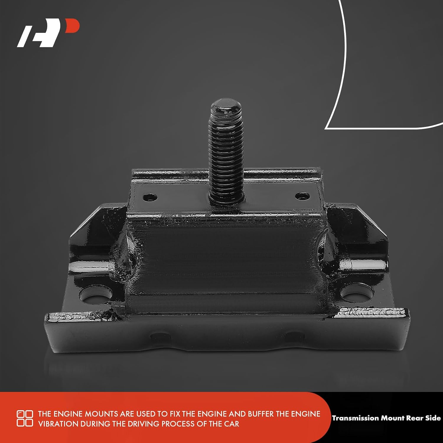 A-Premium Rear Side Transmission Mount Compatible with Chevrolet Silverado 2500 3500 HD 2011-2019 & GMC Sierra 2500 3500 HD 2011-2019, 6.0L, RWD