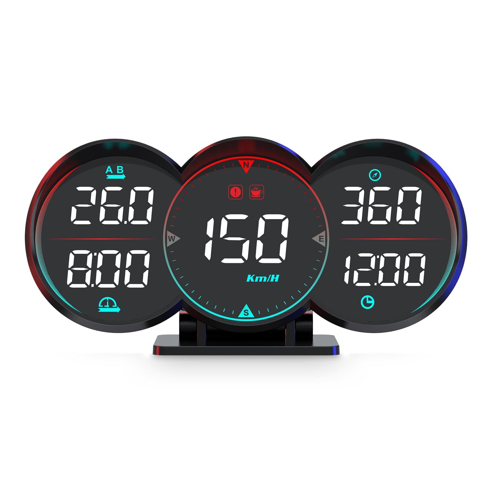 MERISHOPP G17 Navigation HUD Digital Navigation Speedometer for Car for Travel Replacement Auto| Universal Fit | High-Performance-picture-11