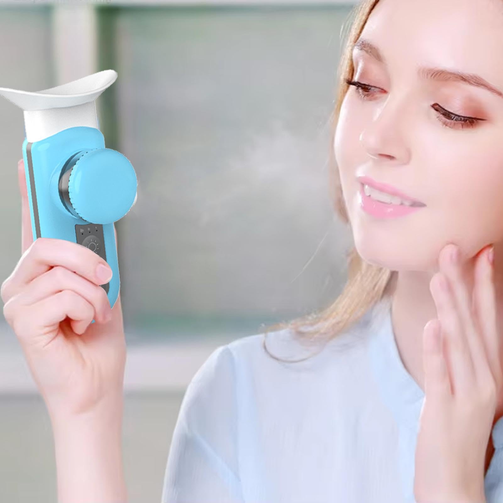 Nano vaporisateur chauffant pour les yeux | Vapeur oculaire pour les yeux secs | Hydratant et sucette pour les yeux portables | Vaporisateur portable nébuliseur avec modes de compression chaude et