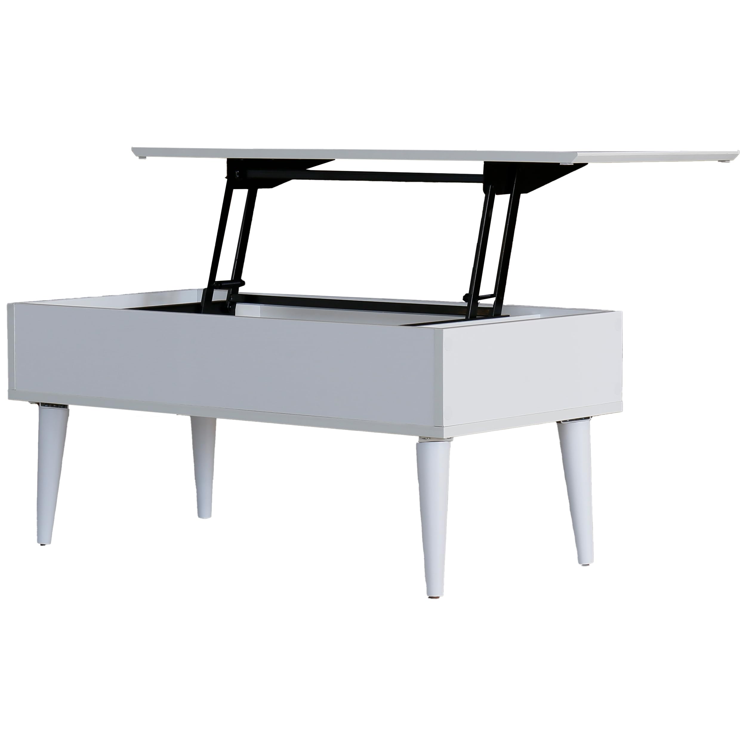 Amazon | NISSHO Lefurni 天板リフトアップテーブル コンパクト 昇降