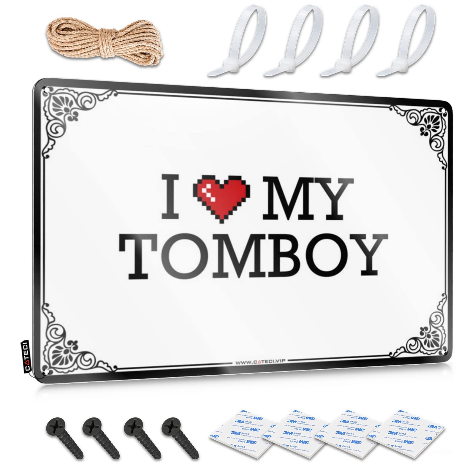 Sweet Plaque, Bedroom Decorations Haves I Love My Tomboy | Farmhouse Farmhouse Decor(30X40CM)