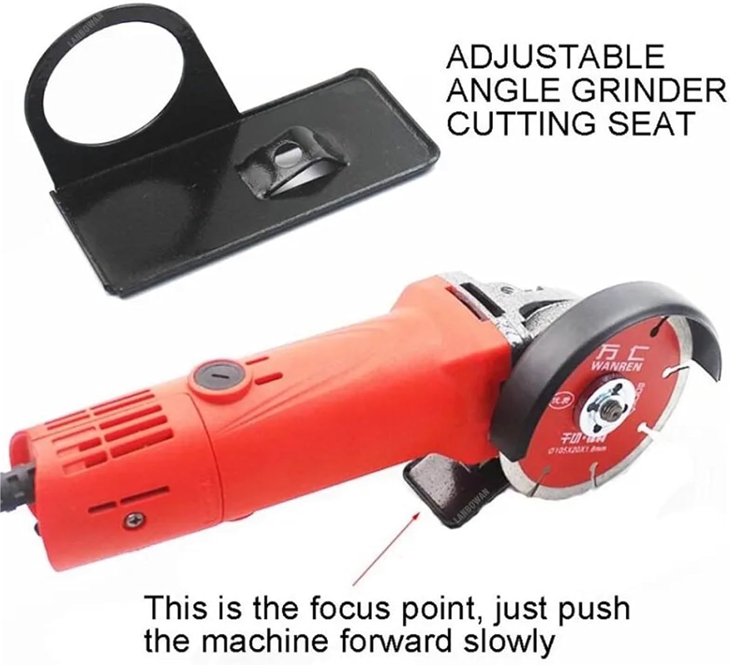Hand Angle Grinder Base Balance Bracket Adjustable Cutting Machine Base Woodworking Tools Protection 1pcs