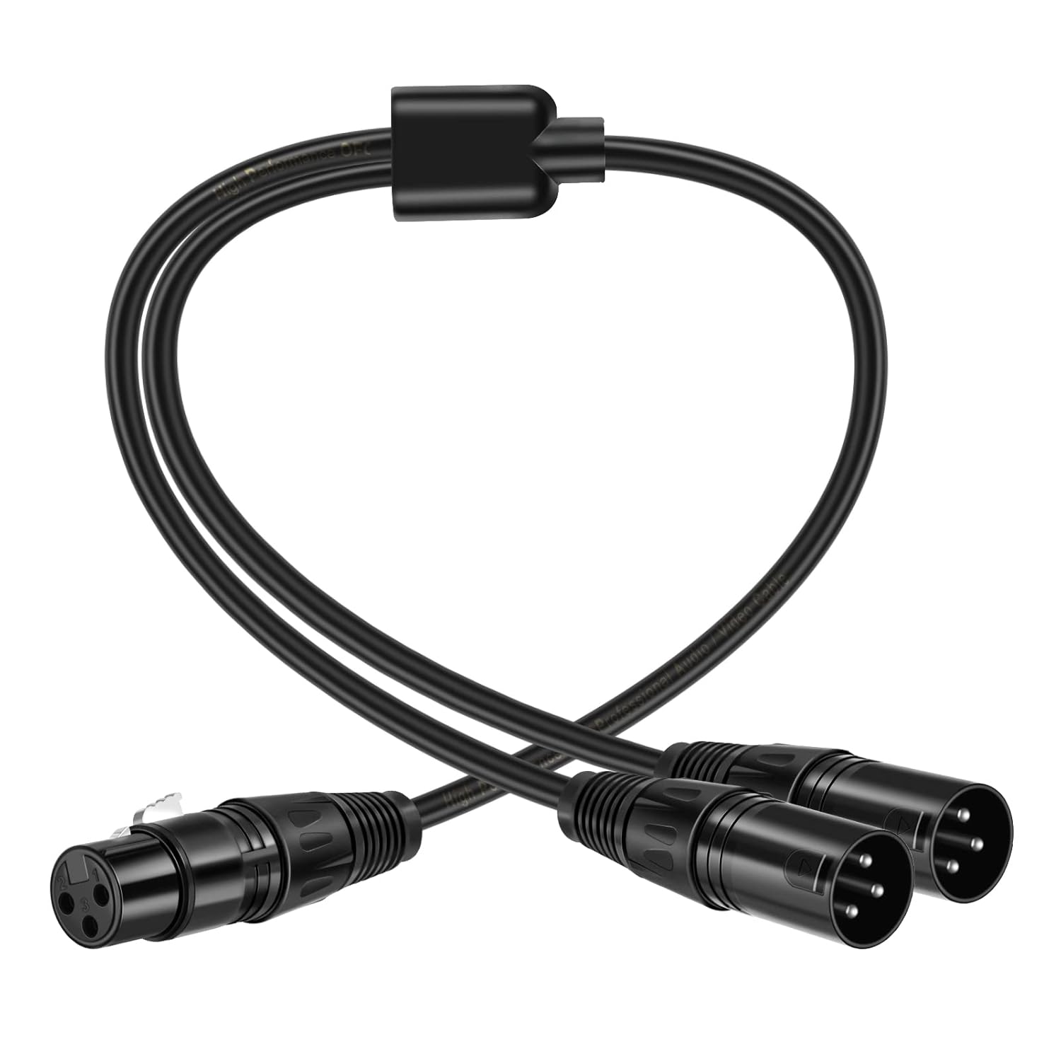 Neewer XLR Splitter Female to 2 Male Cable, 3Pin XLR Female to Dual