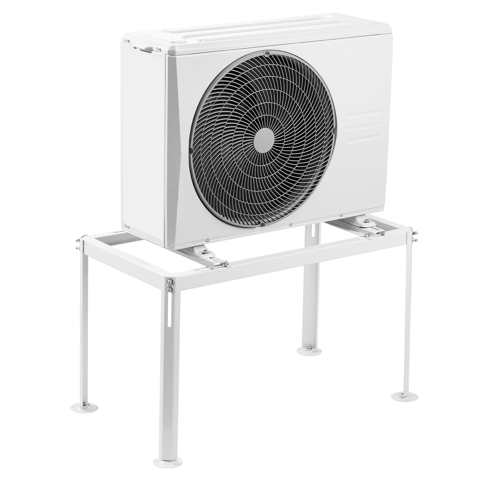 VEVOR Support au Sol pour Climatiseurs Split 9000-36000 BTU Réglable, Charge Maximale 300 kg, Conception Universelle, Réduction du Bruit et Vibration, Support de Base Robuste pour Climatiseur Split