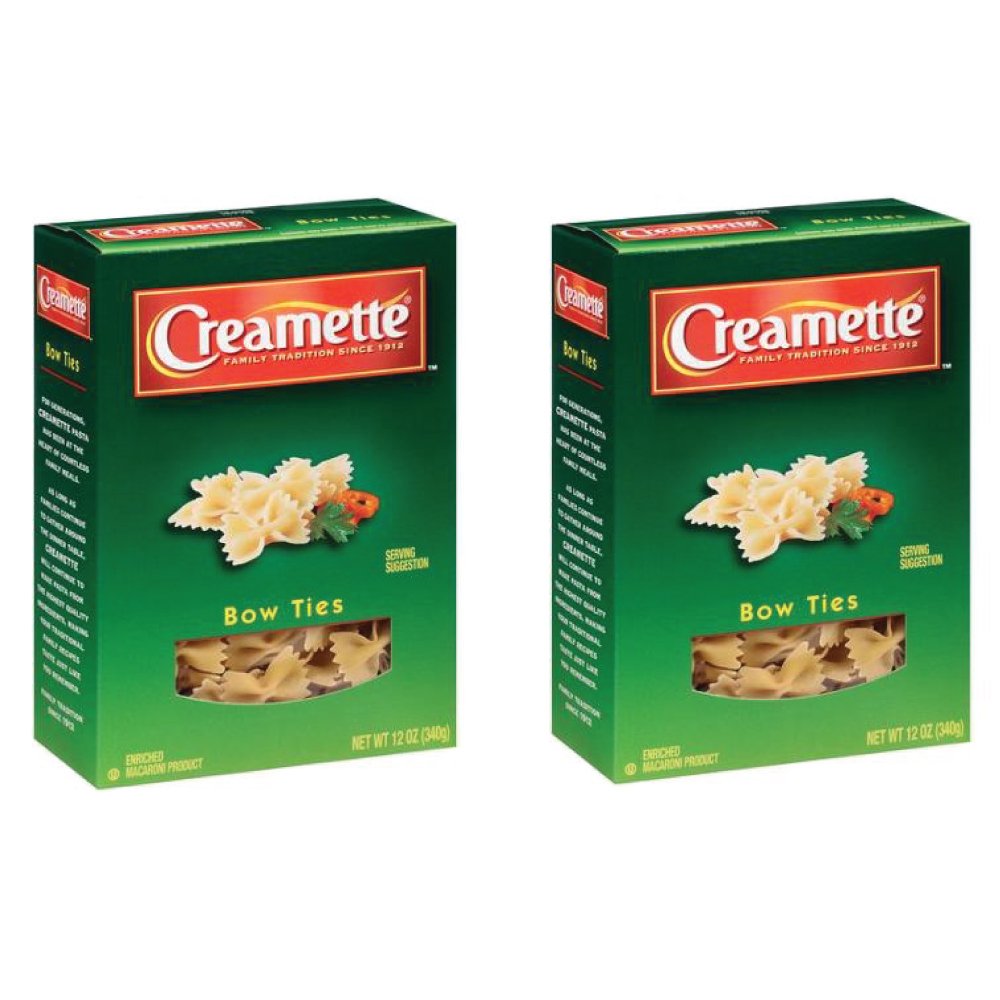 Creamette Bow Ties Pasta, 12 Ounce (Pack of 2)